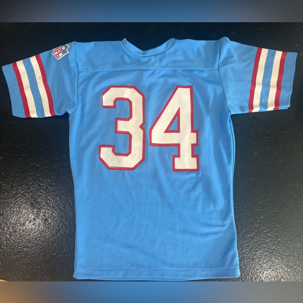 Vintage Houston Oilers Earl Campbell #34 Jersey Mens Size 34-36 Rawlings